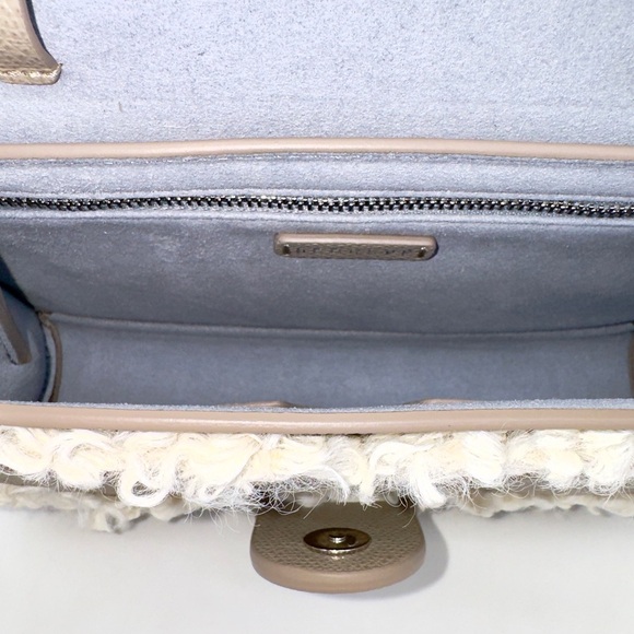 SENREVE Apres Aria Tan Leather & Faux Shearling Crossbody/Belt Bag NWT - Picture 8 of 10